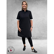 Only-m Polojurk Travel Zwart-Wit